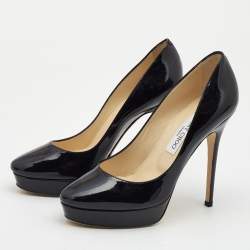 Jimmy Choo Black Patent leather Cosmic Pumps Size 39