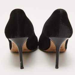 Pre Owned Jimmy Choo Black Suede Love Pumps Size 38.5
