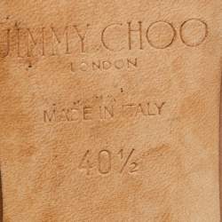 Pre Owned Jimmy Choo Brown Leather Leslie Sandals Size 40.5