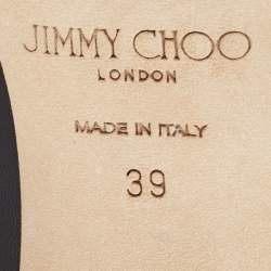 Pre Owned Jimmy Choo Black Leather Romy Pumps Size 39
