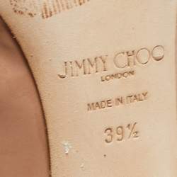 Pre Owned Jimmy Choo Beige Patent Leather Aurora Pumps Size 39.5