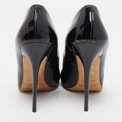 Pre Owned Jimmy Choo Black Patent Leather Romy Pumps Size 36