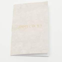 Pre Owned Jimmy Choo Beige/Grey Python Embossed Sai Sandals Size 39