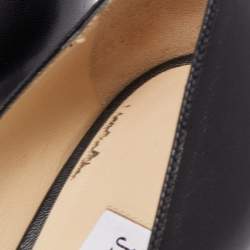 Pre Owned Jimmy Choo Black Leather Rene Pumps Size 40