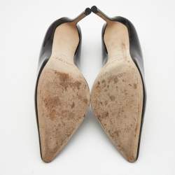 Pre Owned Jimmy Choo Black Patent Leather Romy Pumps Size 38.5