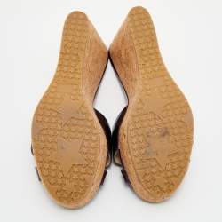 مملوكة مسبقًا حذاء سلايدز جيمي تشو نعل روكي برايم بريما جلد لامع بنفسجي مقاس 38.5