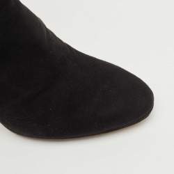 Pre Owned Jimmy Choo Black Suede Knee Length Boots Size  38