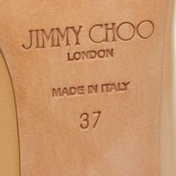 Pre Owned Jimmy Choo Beige Leather Abel Pumps Size 37