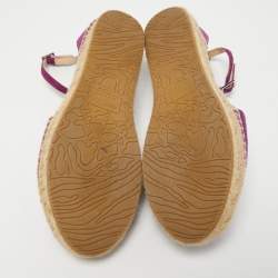 Pre Owned Jimmy Choo Purple Suede Dylan Espadrille Flats Size 40
