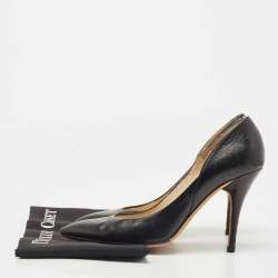 Jimmy Choo Black Leather Pointed Toe Pumps Size 40