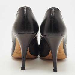 Jimmy Choo Black Leather Pointed Toe Pumps Size 40