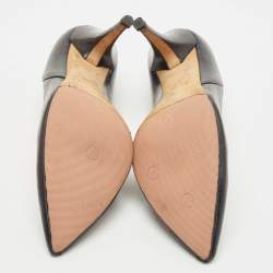 Jimmy Choo Black Leather Pointed Toe Pumps Size 40