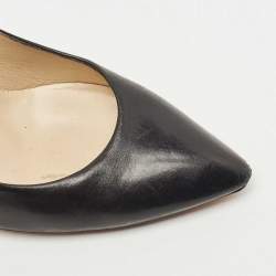 Jimmy Choo Black Leather Pointed Toe Pumps Size 40