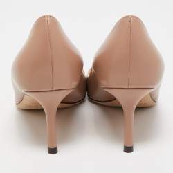 Pre Owned Jimmy Choo Dusty Pink Leather Romy Pumps Size 37