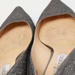 Pre Owned Jimmy Choo Metallic Glitter Pointed Toe Pumps Size 41