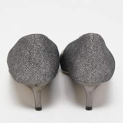 Pre Owned Jimmy Choo Metallic Glitter Pointed Toe Pumps Size 41