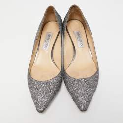 Pre Owned Jimmy Choo Metallic Glitter Pointed Toe Pumps Size 41