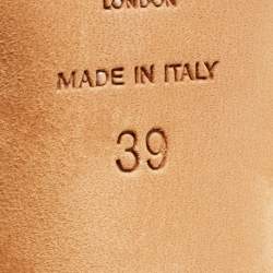 Pre Owned Jimmy Choo Black Studded Nubuck Leather Bonnie Back Zip Sandals Size 39