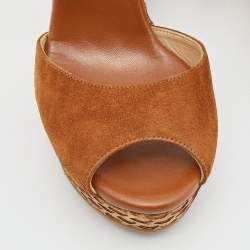 Pre Owned صندل جيمي تشو بيلا جلد نقش ثعبان بيج نعل روكي فيلين شريط كاحل مقاس 36