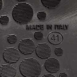 مملوكة مسبقًا Jimmy Choo Black Suede Buckle Detail Mid Calf Boots Size 41