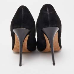 Jimmy Choo Black Suede Romy Pumps Size 37.5