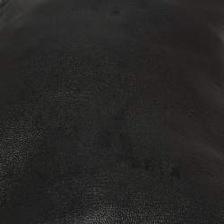 Pre Owned Jimmy Choo For H&M Black Leather Thigh High Boots Size 37