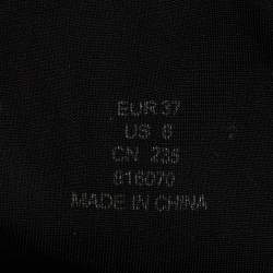 Pre Owned Jimmy Choo For H&M Black Leather Thigh High Boots Size 37