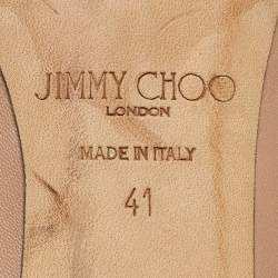 Pre Owned Jimmy Choo Beige Leather Romy Pumps Size 41