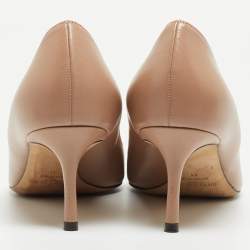 Pre Owned Jimmy Choo Beige Leather Romy Pumps Size 41