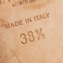 Pre Owned Jimmy Choo Black Patent Leather Lang  Sandals Size 38.5