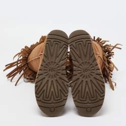 Pre Owned Jimmy Choo Brown Suede Midcalf Boots Size 40