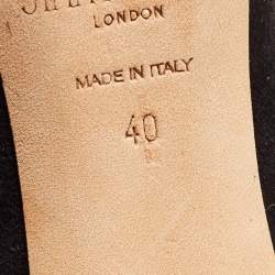 Pre Owned Jimmy Choo Black Suede Romy Pumps Size 40