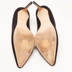 Pre Owned Jimmy Choo Black Suede Romy Pumps Size 40