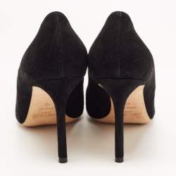 Pre Owned Jimmy Choo Black Suede Romy Pumps Size 40