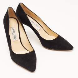 Pre Owned Jimmy Choo Black Suede Romy Pumps Size 40