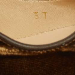 Pre Owned Jimmy Choo Brown Velvet Romy Pumps Size 37