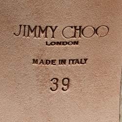 مملوكة مسبقًا Jimmy Choo Multicolor Python Stacey Slide Sandals Size 39