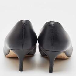Pre Owned Jimmy Choo Black Leather Allure Pumps Size 36.5
