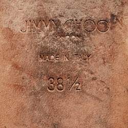 مملوكة مسبقًا Jimmy Choo Brown Python Slide Flats Size 38.5