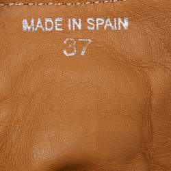 Pre Owned Jimmy Choo Metallic Leather and Lurex Fabric Tokyo Wedge Sneakers Size 37