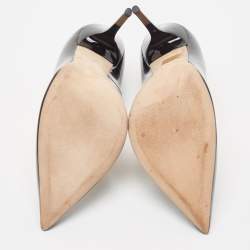 مملوكة مسبقًا Jimmy Choo Black Patent Leather Agnes Pumps Size 39