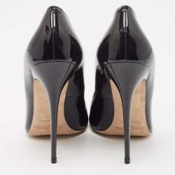 مملوكة مسبقًا Jimmy Choo Black Patent Leather Agnes Pumps Size 39
