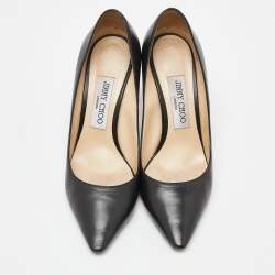 Pre Owned Jmmy Choo Black Romy Pointed Toe Pumps Size 37