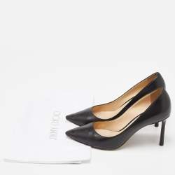 Pre Owned Jmmy Choo Black Romy Pointed Toe Pumps Size 37