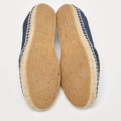 Jimmy Choo Blue Sequins Espadrille Flats Size 36.5