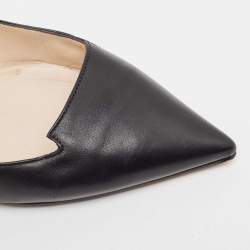 Pre Owned Jimmy Choo Black Leather Allure Pointed Toe Pumps Size 38