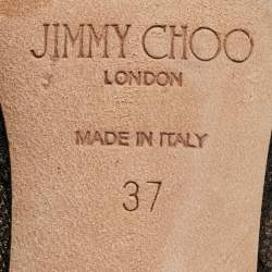 Pre Owned Jimmy Choo Black Lace Cibelle Pumps Size 37