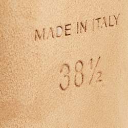 Pre Owned Jimmy Choo Black/White Woven Fabric Anouk Pumps Size 38.5