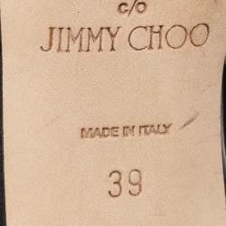 Pre Owned Jimmy Choo X Off-White  Black Leather Jane Sandals Size 39