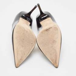 Pre Owned Jimmy Choo Black Patent Allure Pointed Toe Pumps Size 38